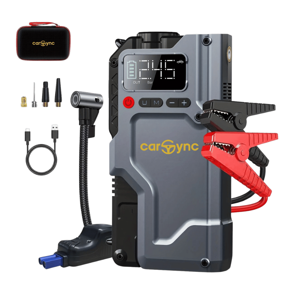 Carsync EXTREME 4-in-1 (2025 UPDATED) | Jump starter, tire pressure, power bank, flashlight